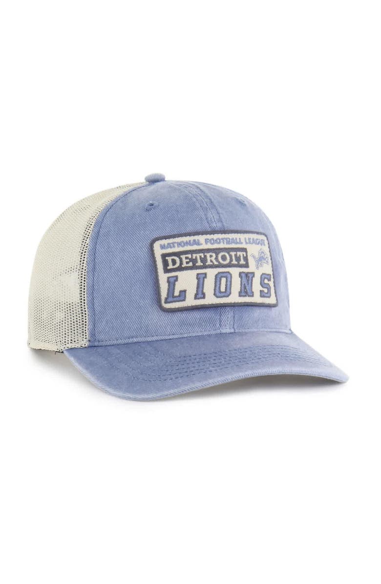 '47 Men's '47  Blue Detroit Lions Canteen Relaxed Trucker Adjustable Hat, Alternate, color, Blue