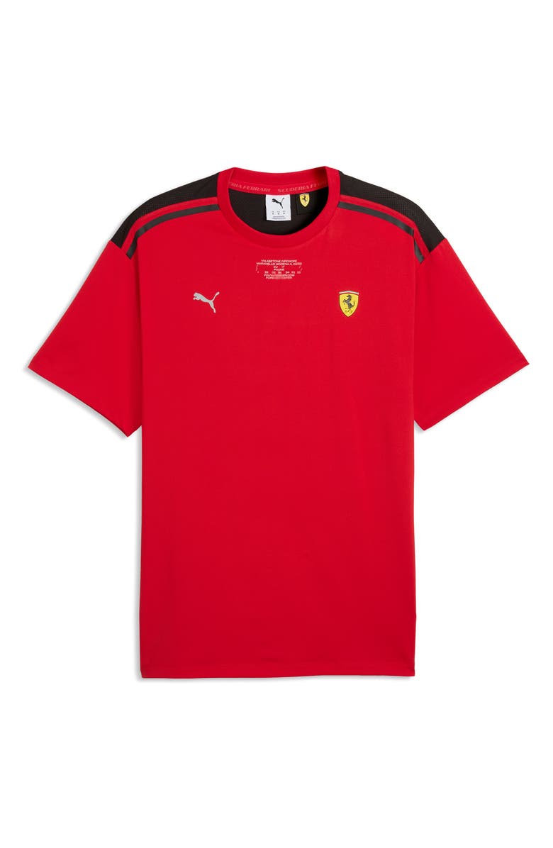 PUMA Scuderia Ferrari Cloudspun Performance T-Shirt, Main, color, Rosso Corsa