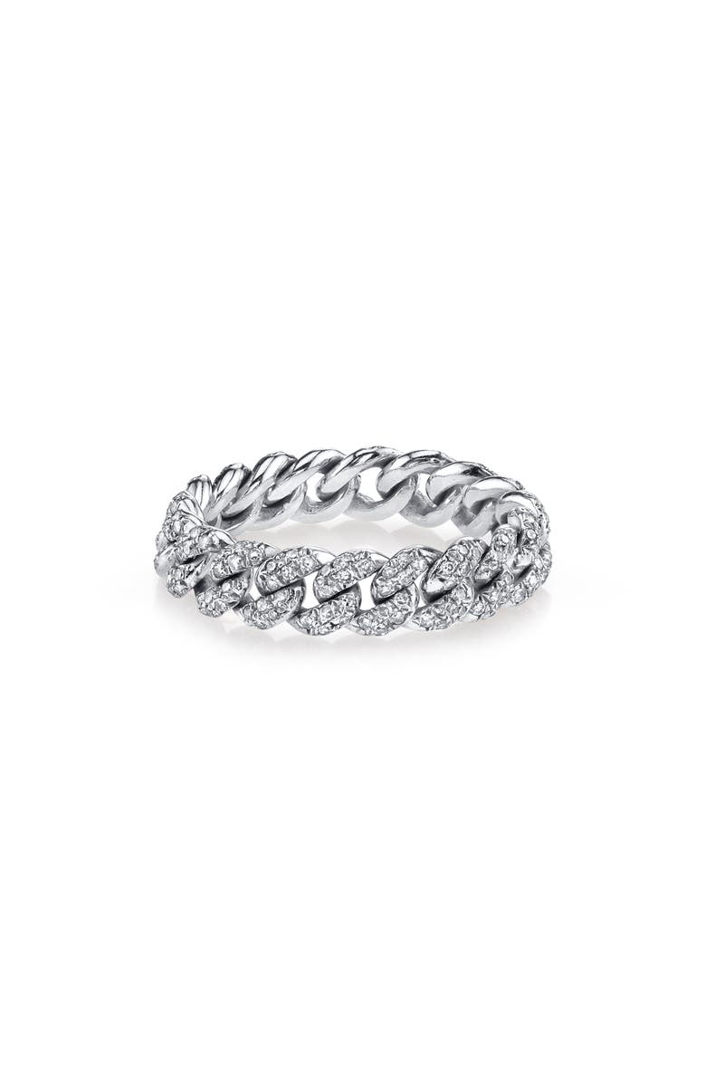 SHAY Pavé Diamond Mini Link Ring, Main, color, Diamond