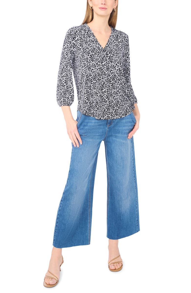 Vince Camuto Balloon Sleeve Knit Top, Alternate, color, Lucent White