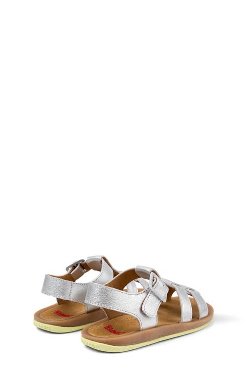 Camper Kids' Bicho Sandal In Silver