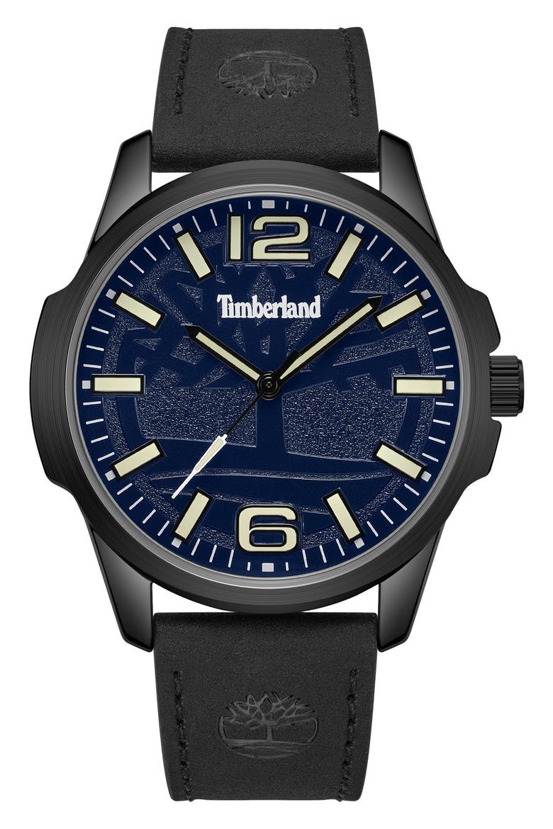 Classic Three-Hand Watch, Main, color, BLACK