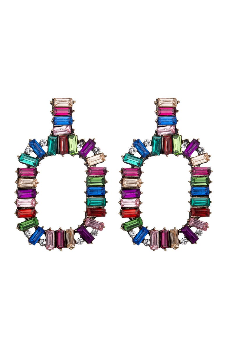 EYE CANDY LOS ANGELES Mackenzie Rainbow Drop Earrings, Main, color, 