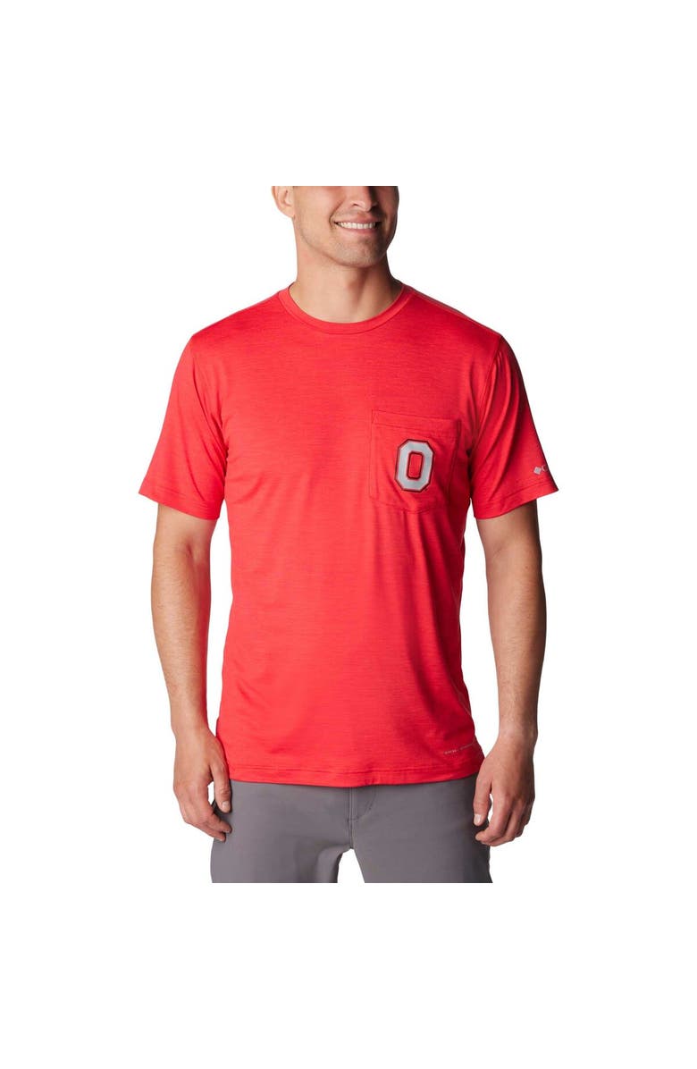 Columbia Men's Columbia Scarlet Ohio State Buckeyes Tech Trail Omni-Wick T-Shirt, Main, color, Scarlet