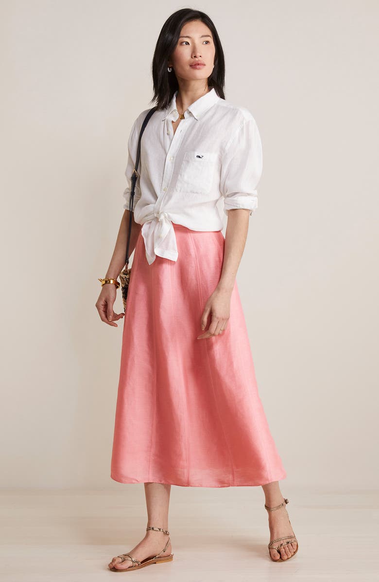 vineyard vines Paneled Midi Skirt, Alternate, color, 