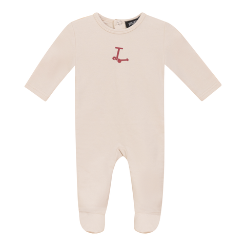 Scooter and Tulip Print Cotton Romper (Baby)