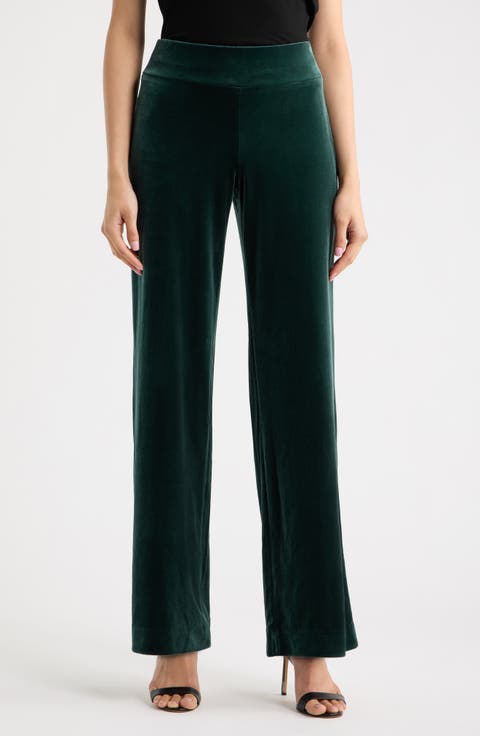 High Waist Wide Leg Pull-On Pants