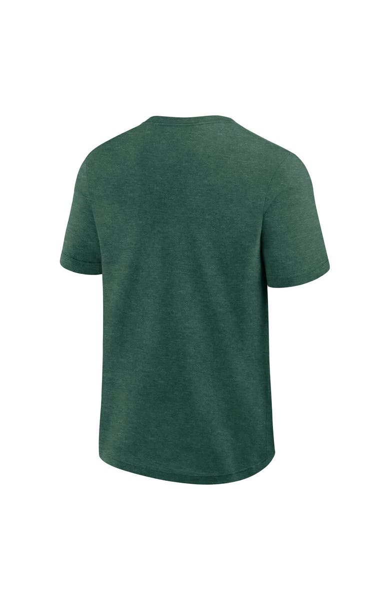 FANATICS Men's Fanatics Heather Green Athletics Top Notch T-Shirt, Alternate, color, Heather Green