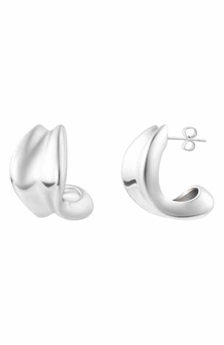 Adornia Sculpted Hoop Earrings