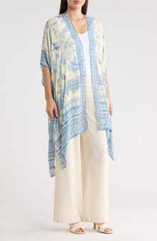 NORDSTROM RACK Lightweight Print Ruana