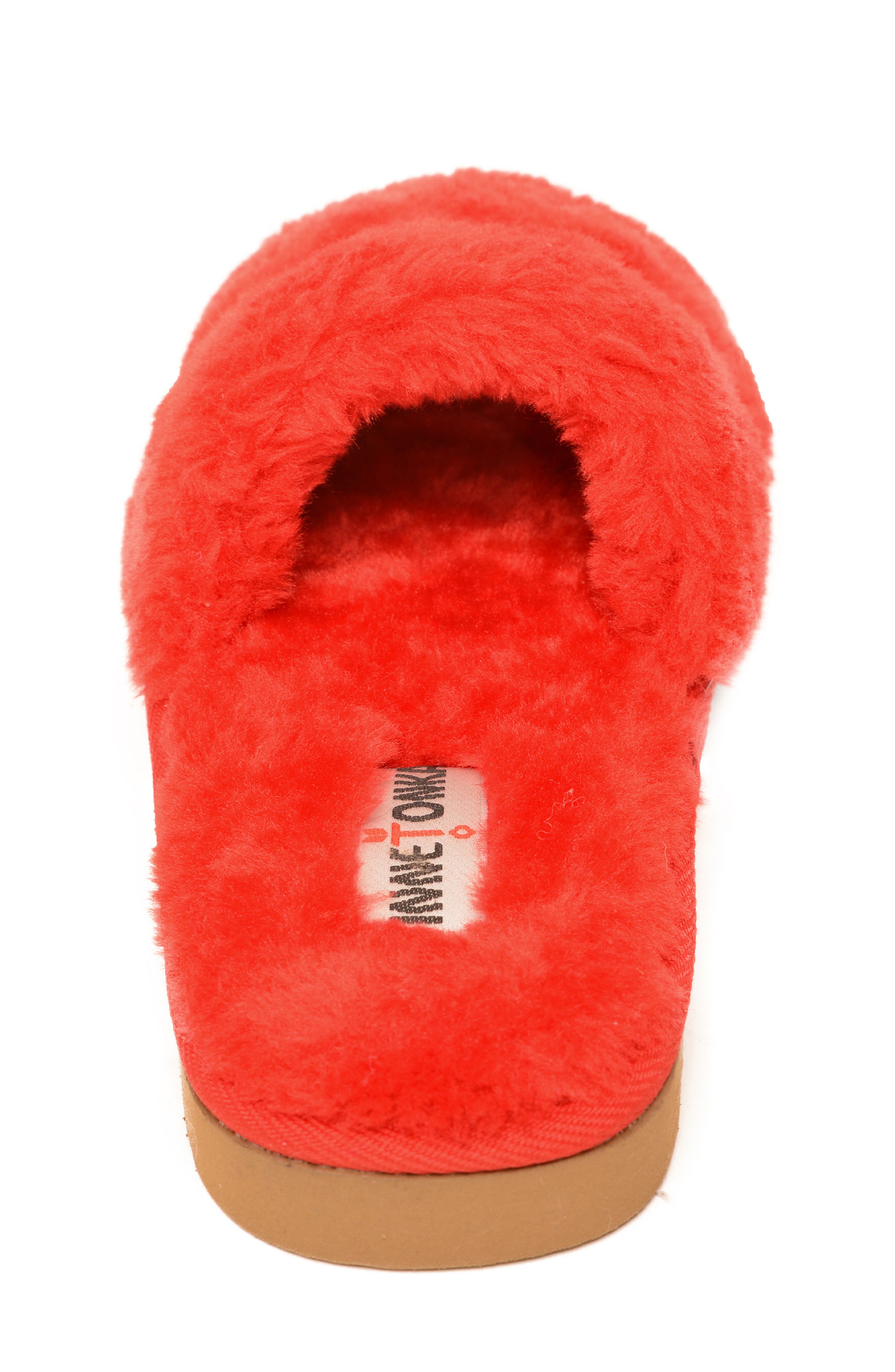 Minnetonka Kids' Reindeer Lizzie Slipper, Alternate, color, Red