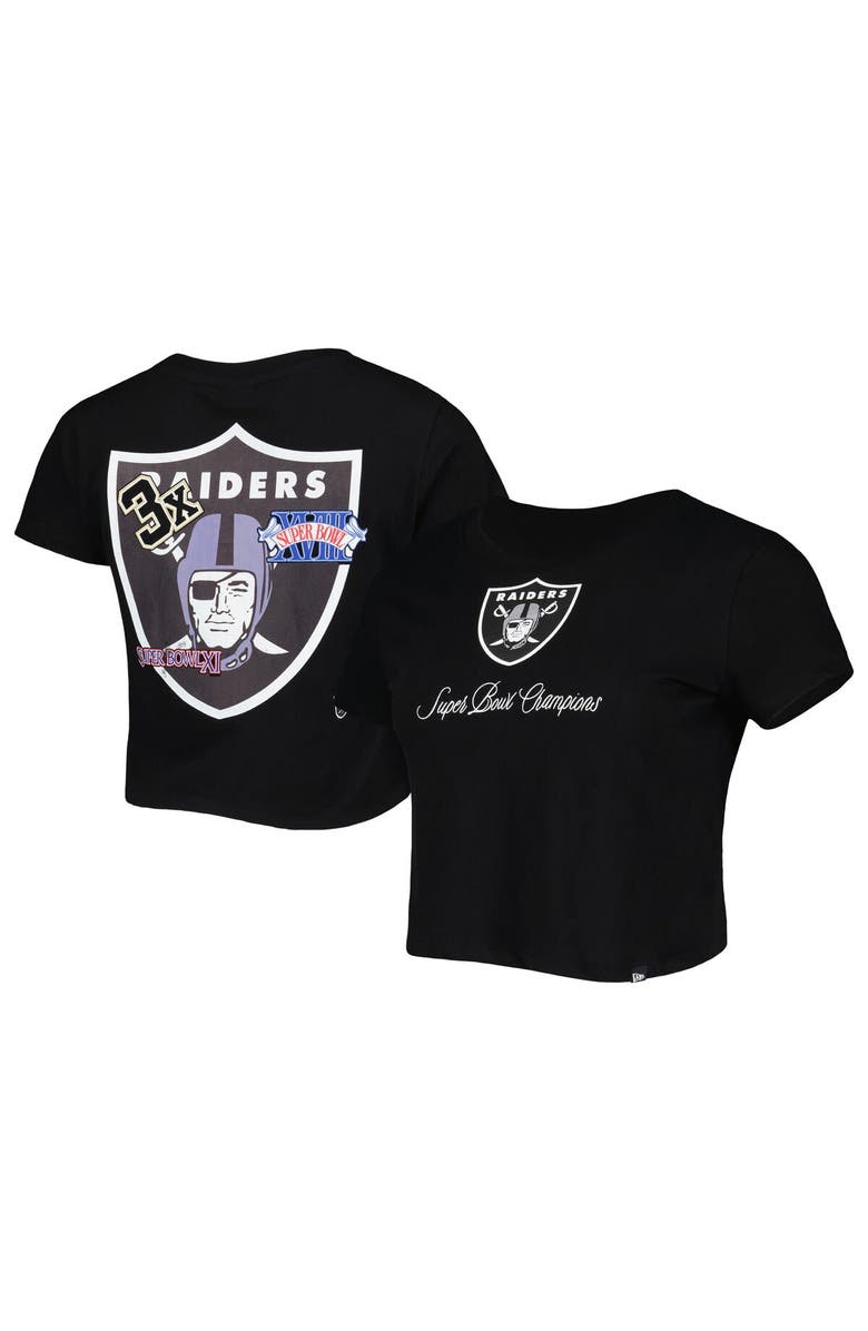 New Era Women's New Era Black Las Vegas Raiders Historic Champs T-Shirt, Main, color, Black