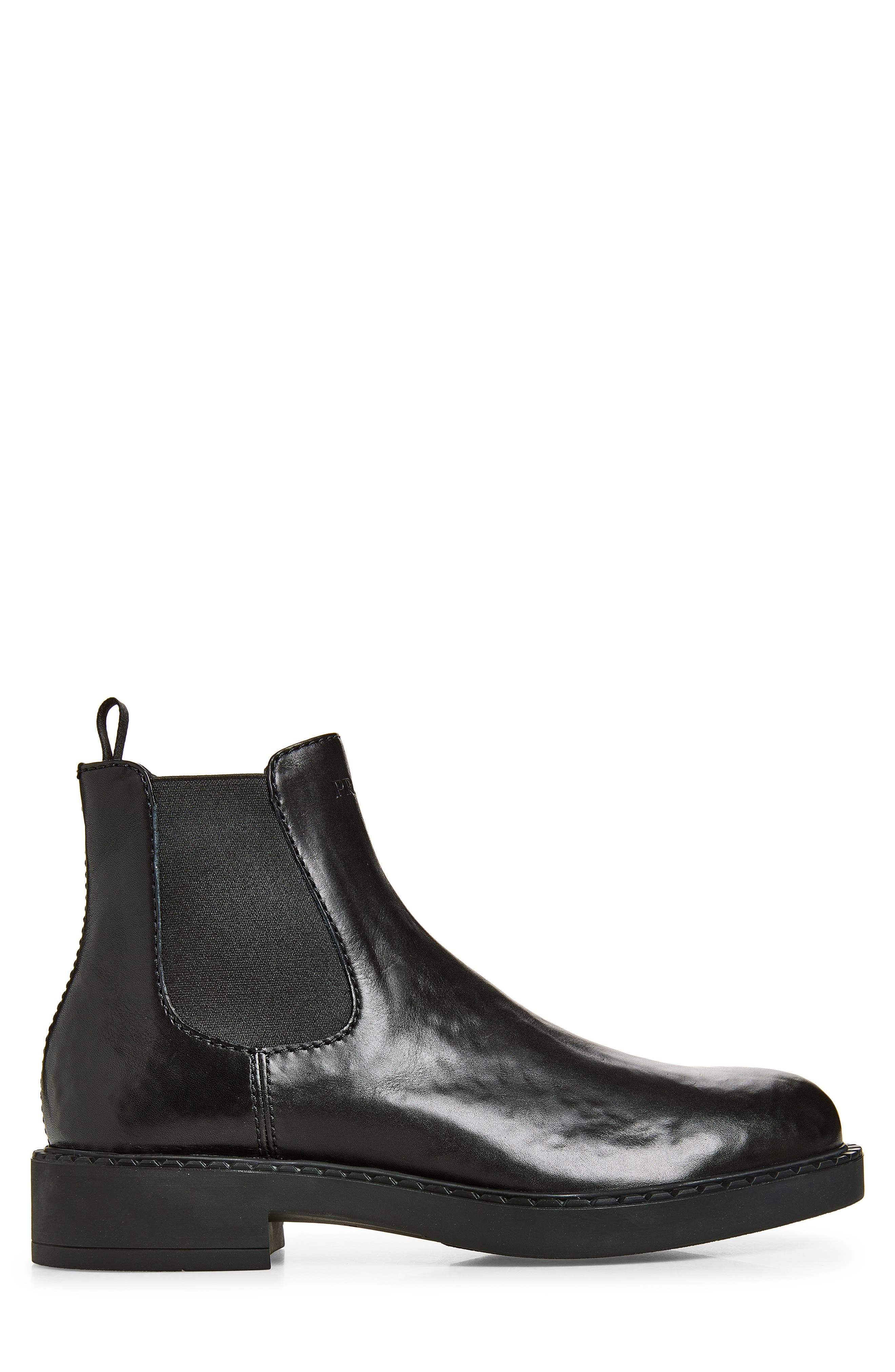 Chocolate Leather Chelsea Boot, Alternate, color, NERO