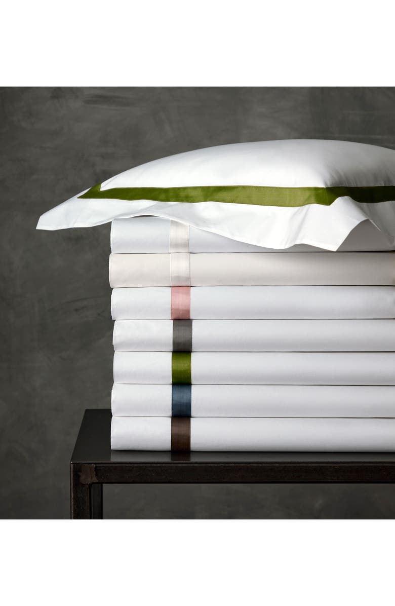 Matouk Lowell 600 Thread Count Set of 2 Pillowcases, Alternate, color, Black