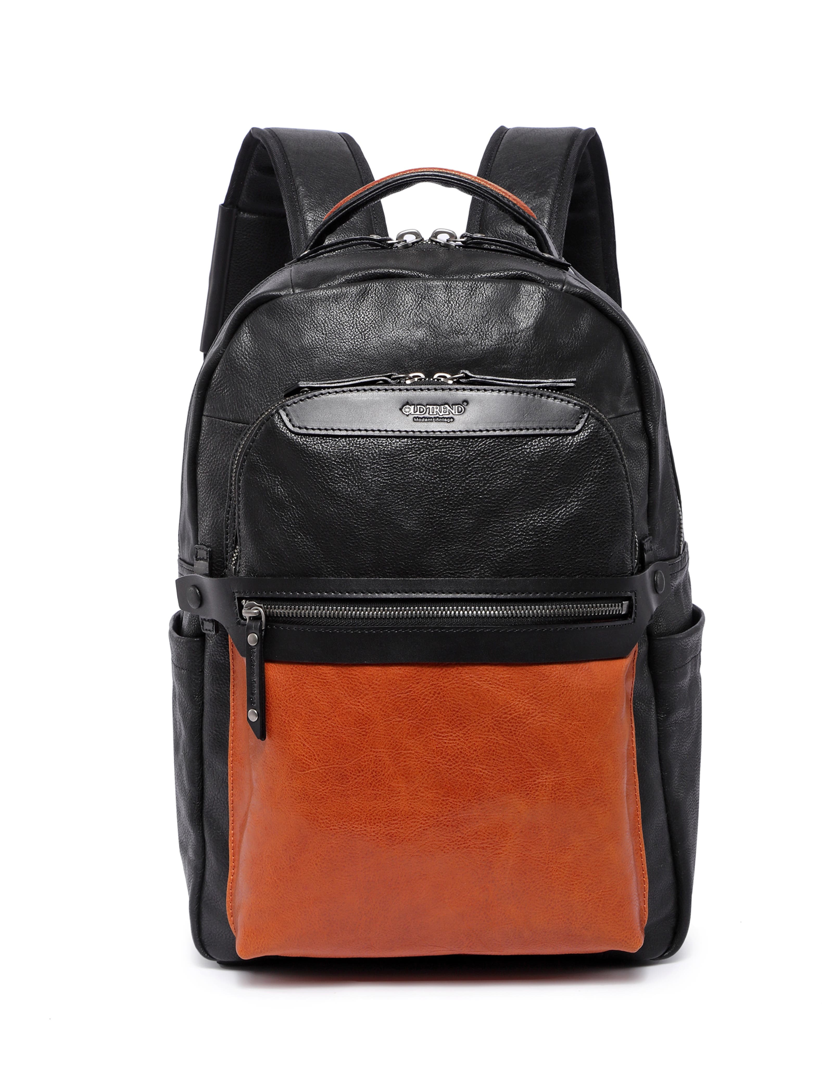 Moonlight Genuine Leather Organized Commuter Backpack, Main, color, Cognac