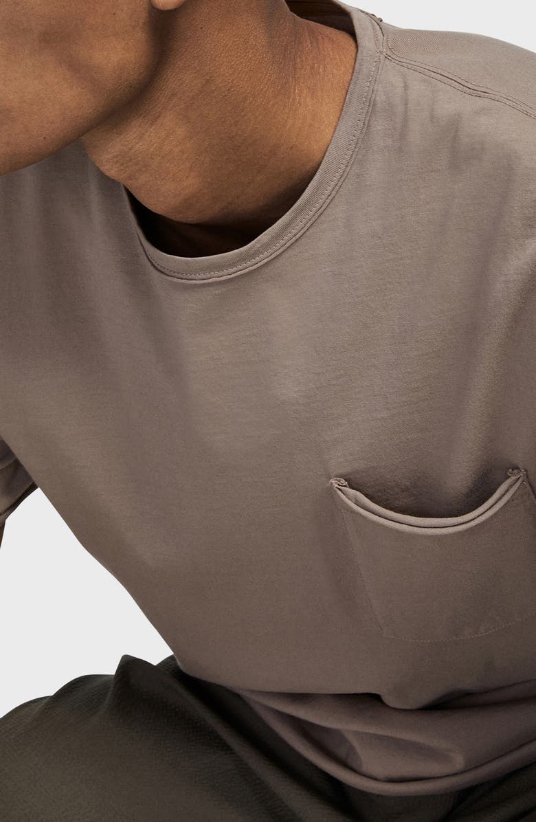 rag & bone Miles Organic Cotton Pocket T-Shirt, Alternate, color, Taupe