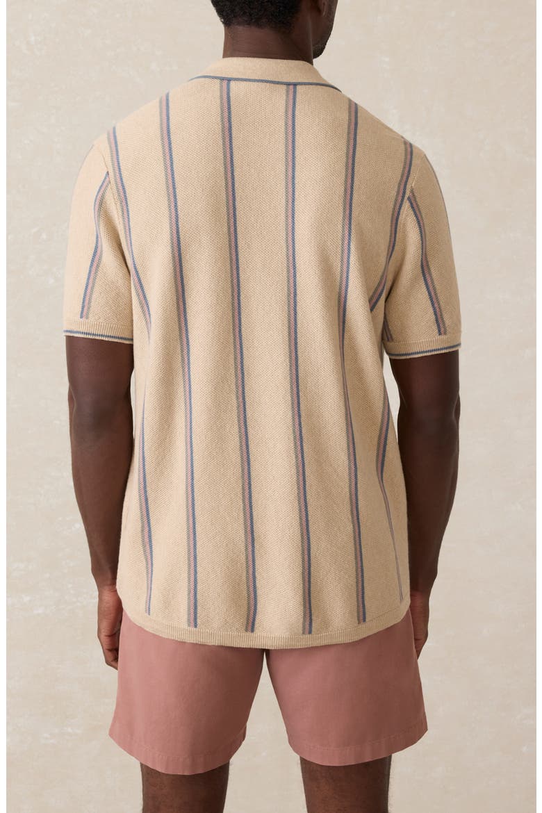 Stripe Short Sleeve Cardigan, Alternate, color, SUMMIT CREEK STRIPE