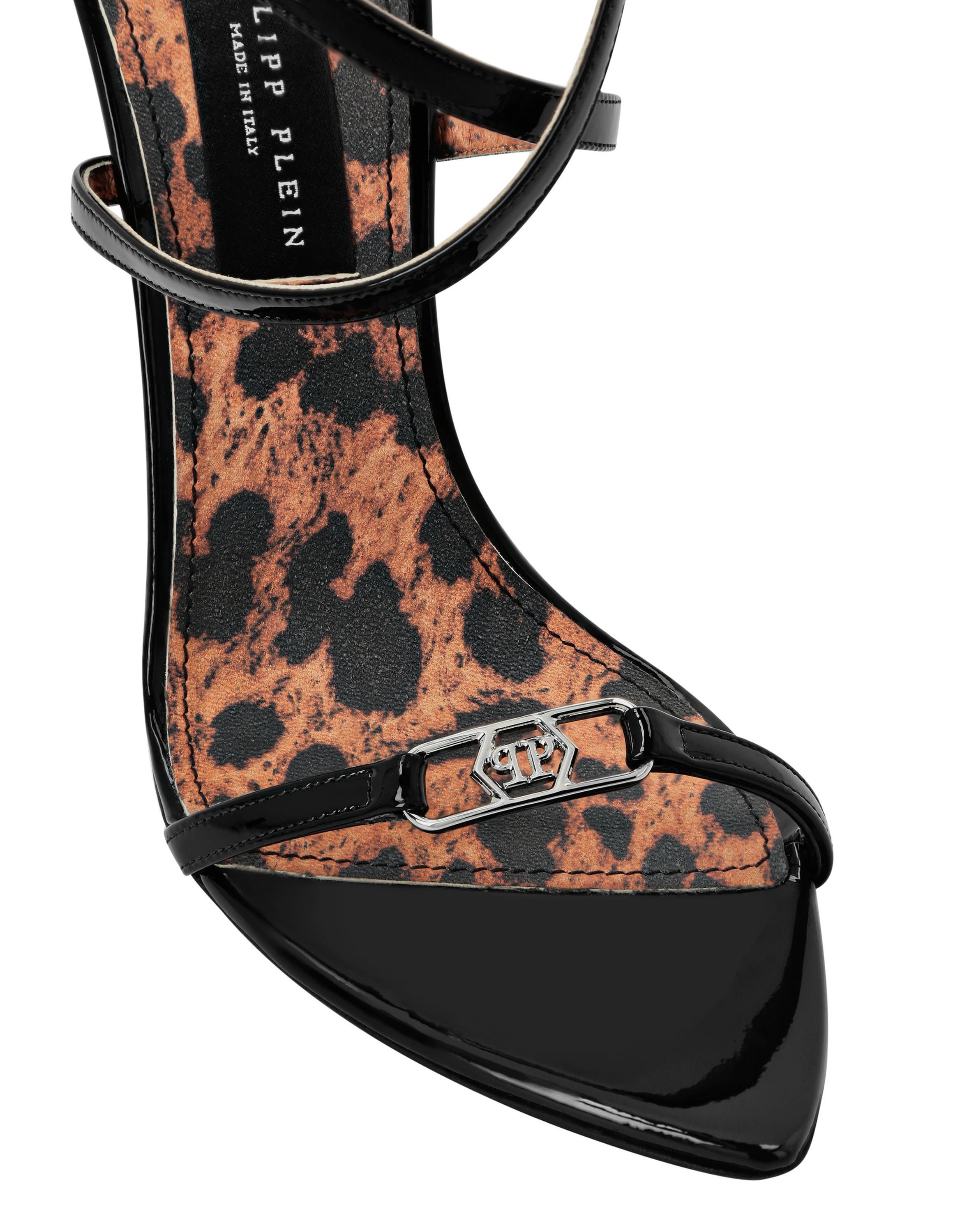 Leather Sandals High Heels Women, Alternate, color, black
