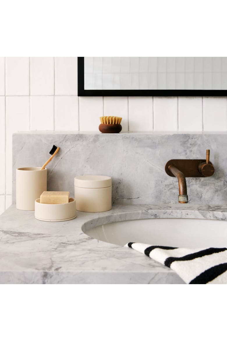 Sabia Soap Dish - Bathroom Accessories - 10cm x 4cm, Alternate, color, Sand