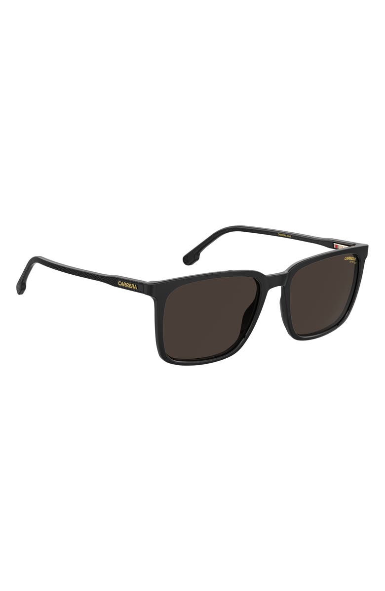 Carrera Eyewear 55mm Polarized Rectangle Sunglasses, Alternate, color,
