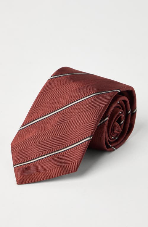 Brunello Cucinelli Diagonal-stripe Silk Tie