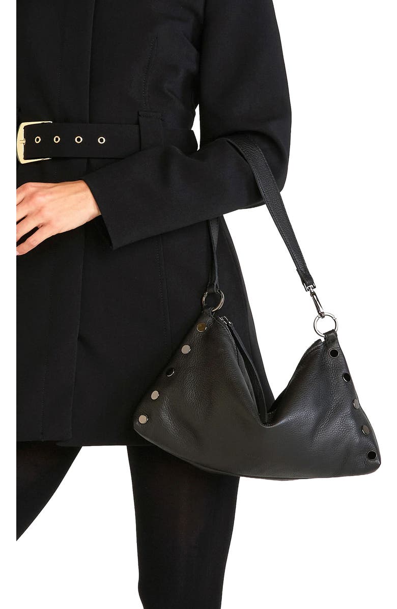 HAMMITT Kyle Medium Shoulder Bag, Alternate, color, Black/ Gunmetal