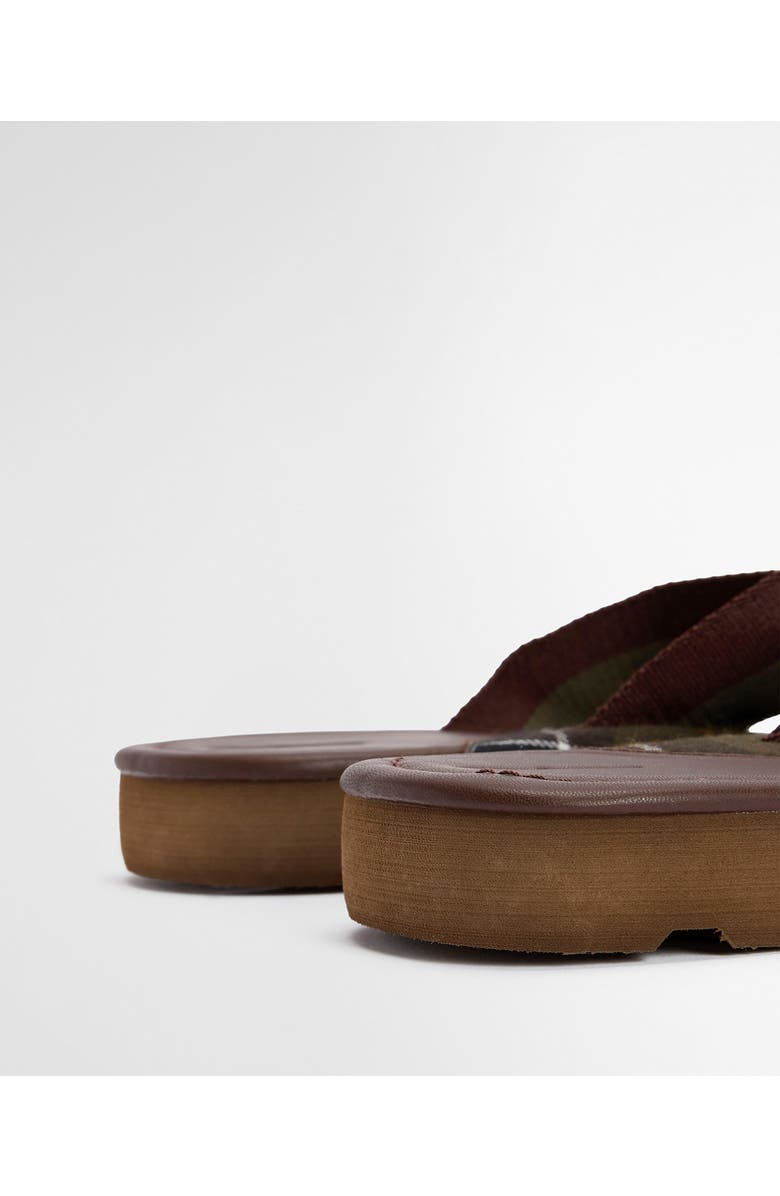 Barbour Harker Flip Flop, Alternate, color, Choc/ Olive