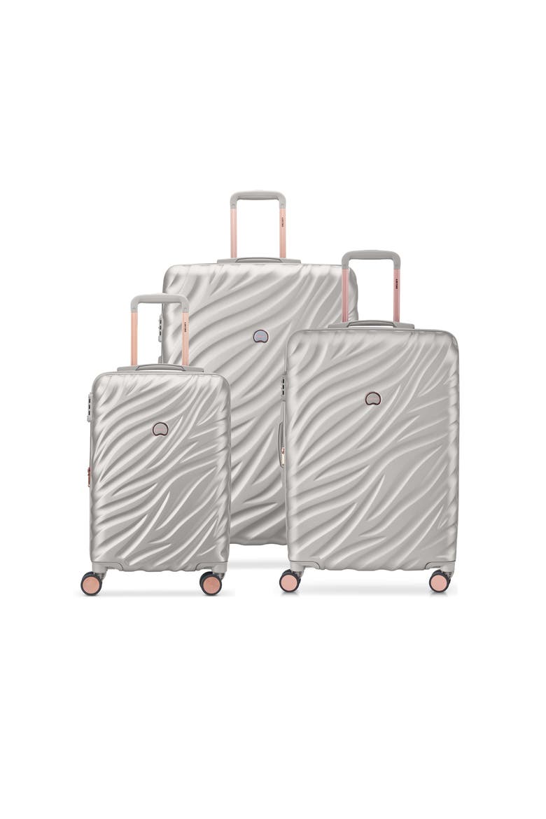 Alexis Hardside Expandable (21"/25"/29") 3 Piece Spinner Luggage Set, Main, color, Platinum/Rose Gold