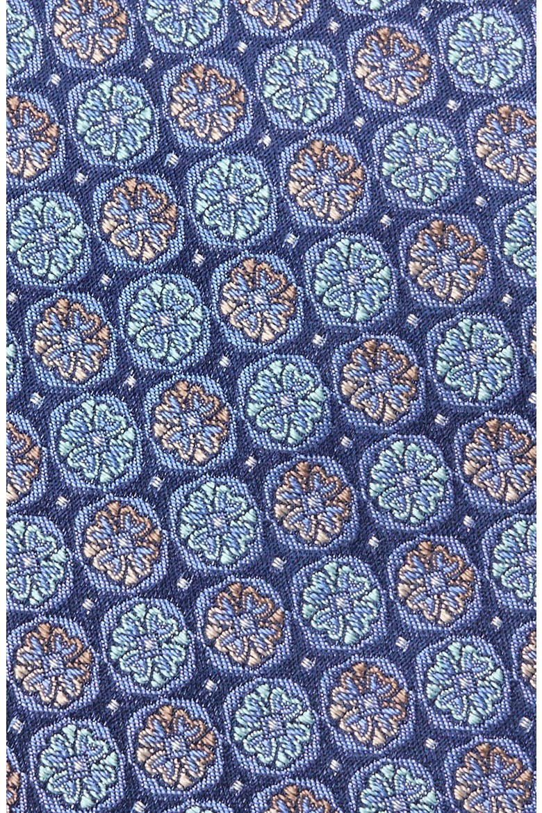 Glover Medallion Silk Tie, Alternate, color, MINT