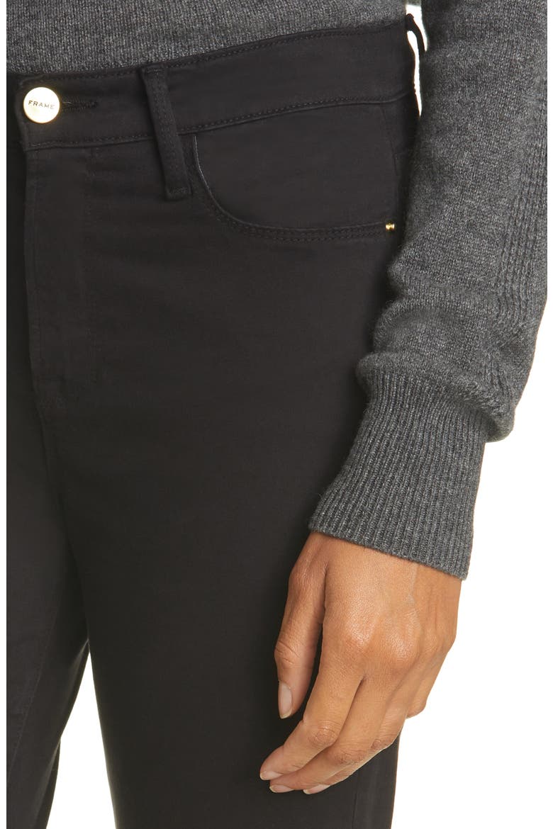 Le High Skinny Sateen Jeans, Alternate, color, NOIR