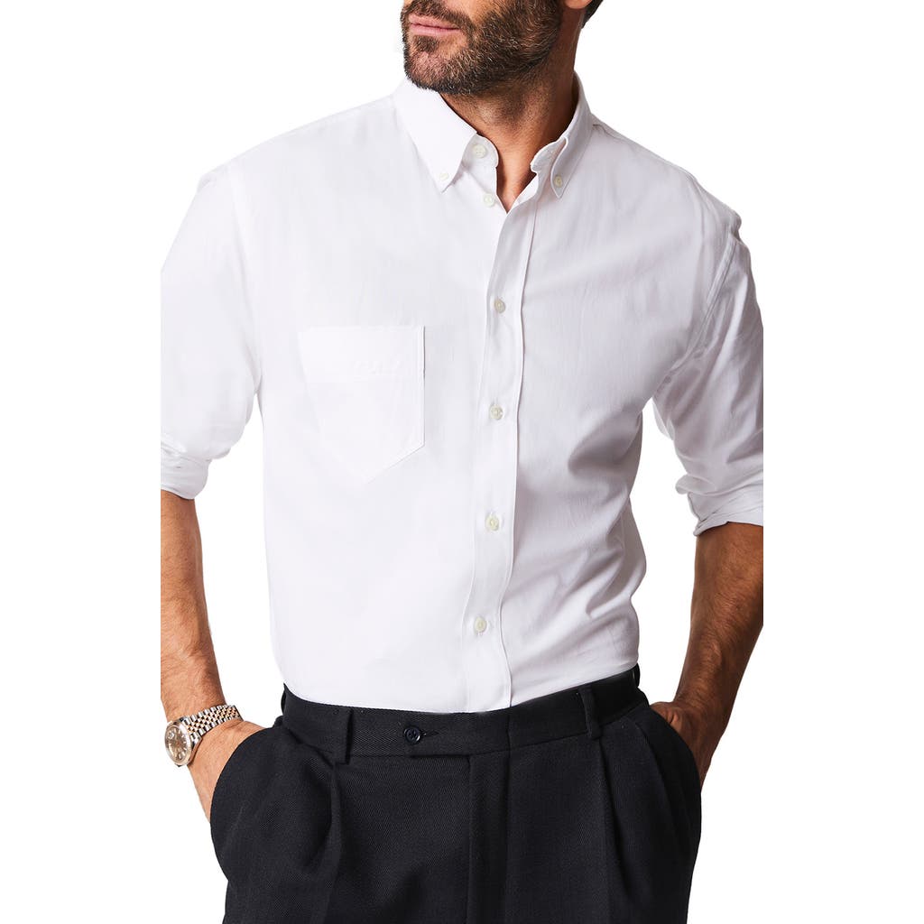 Billy Reid Arnie Oxford Button-Down Shirt in White  product