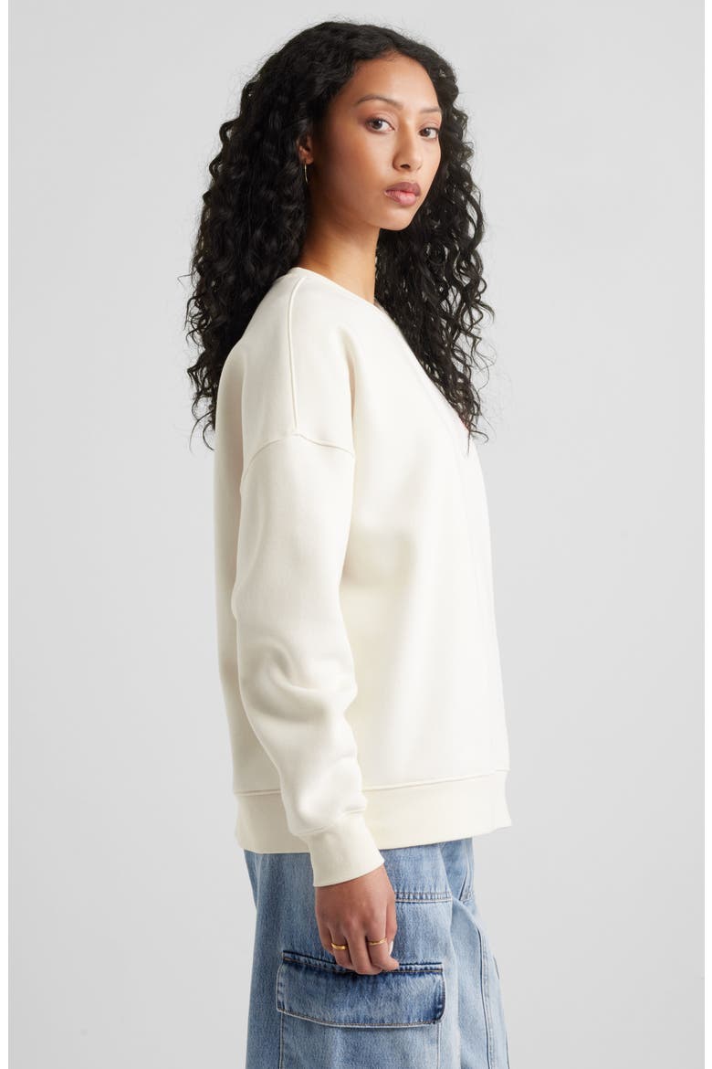 Graphic Sweatshirt, Alternate, color, IVORY- RED SELF LOVE CLUB
