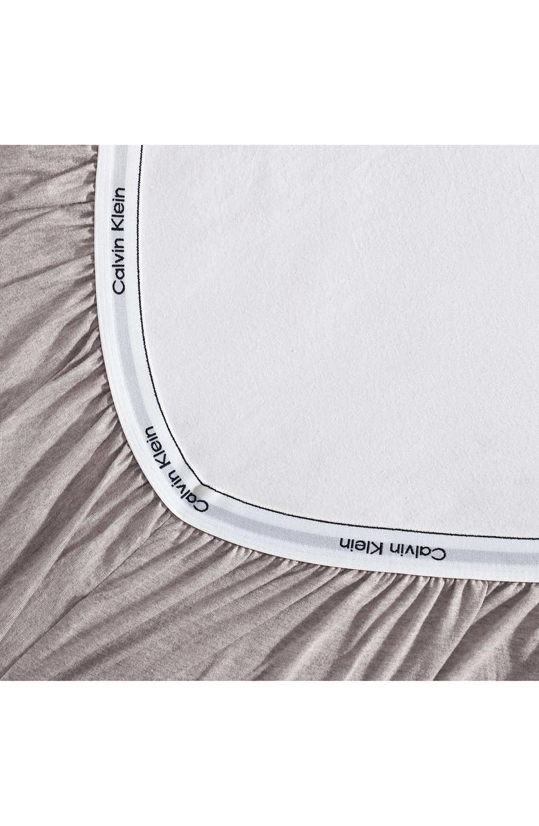 Calvin Klein Modern Mélange Cotton Blend Sheet Set, Alternate, color, Medium / Dark Brown