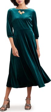 Seasalt Cornwall Oak Cottage Velour Dress