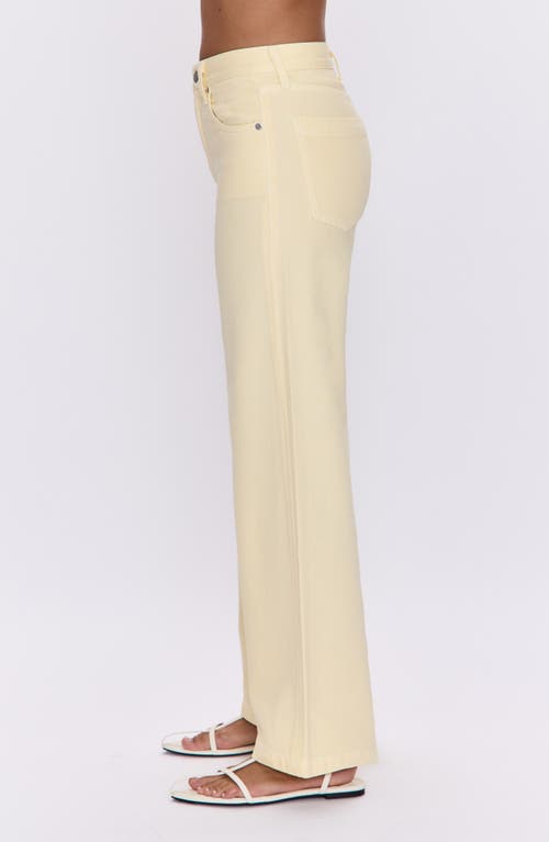 Pistola Jadyn Low Slung Palazzo Jean In Lemonade