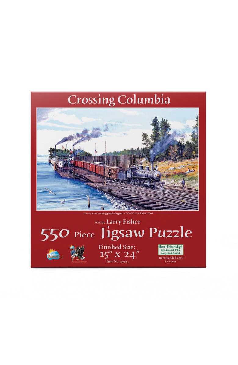 Sunsout Crossing Columbia 550 piece Jigsaw Puzzle for Adults, Alternate, color, Multicolor