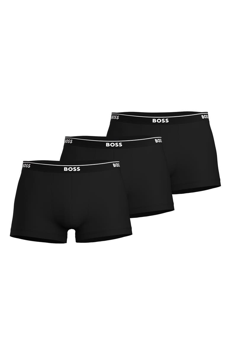 BOSS 3-Pack Sky 2.0 Trunks, Alternate, color, Black