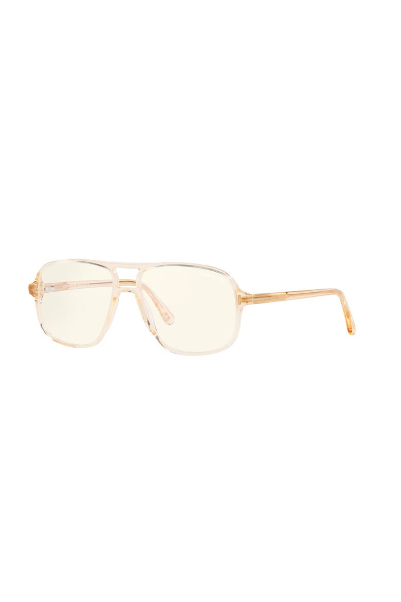 56mm Square optical glasses, Main, color, Brown