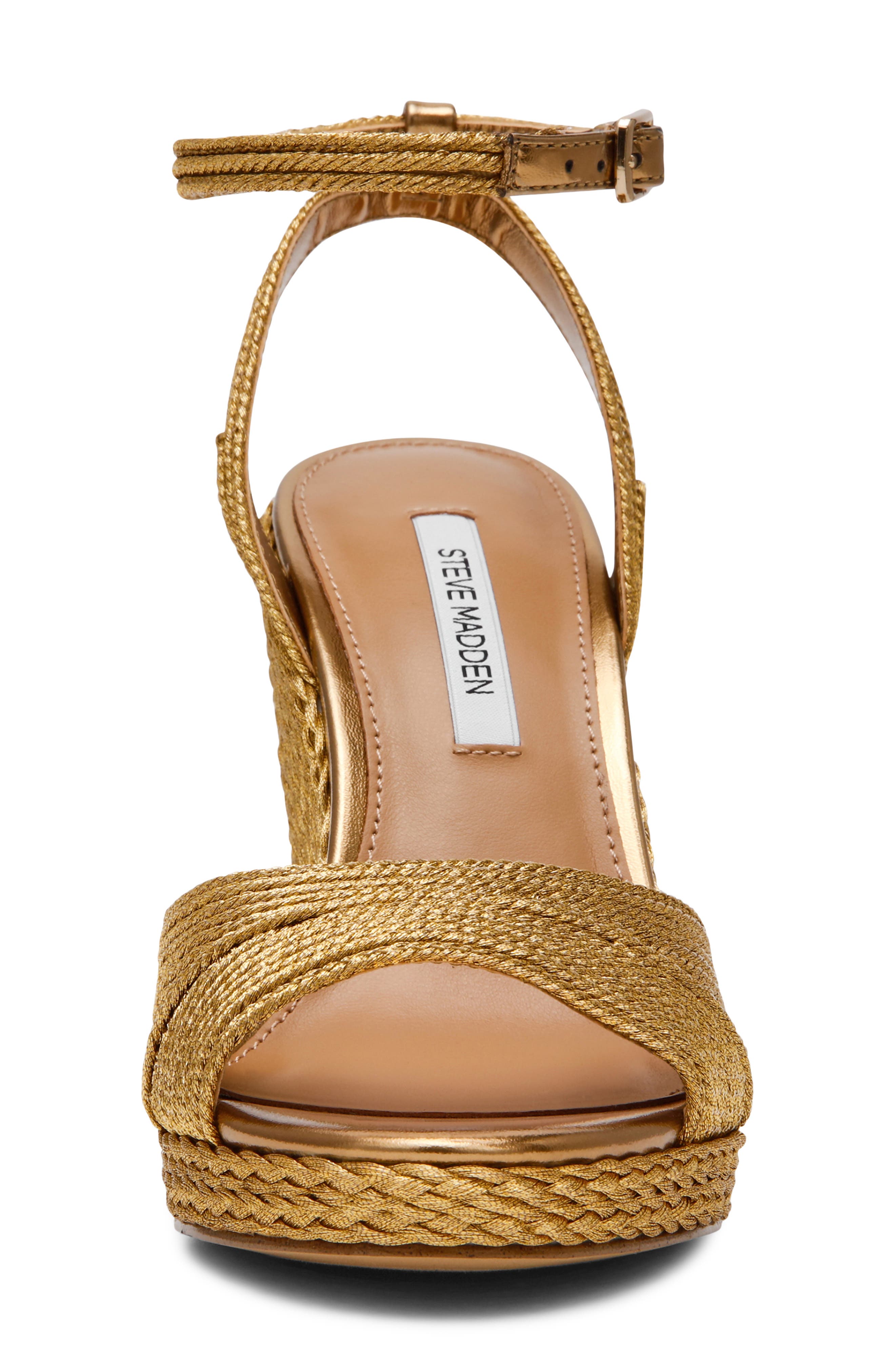 Steve Madden Devin Ankle Strap Wedge Sandal, Alternate, color, 