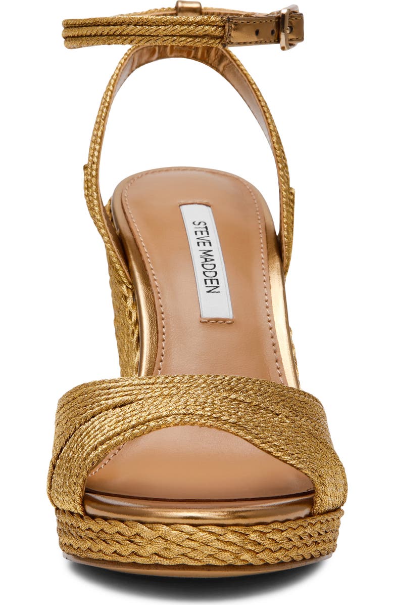 Steve Madden Devin Ankle Strap Wedge Sandal, Alternate, color,