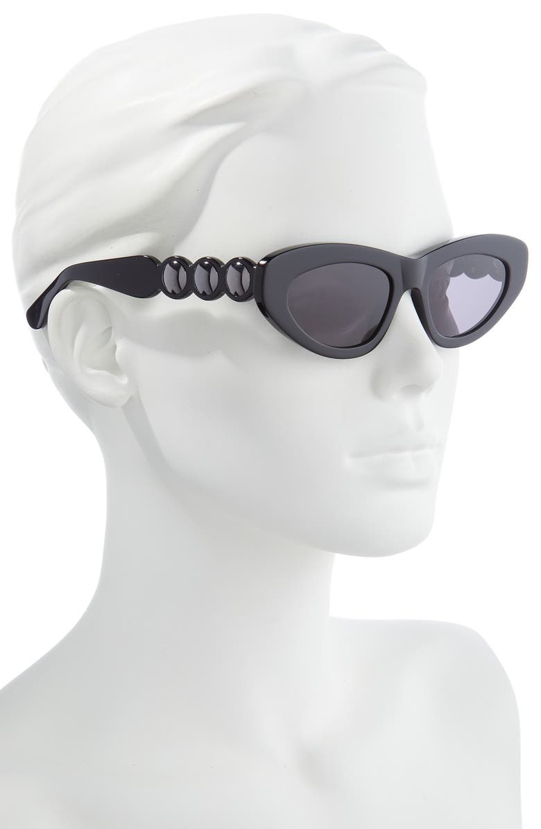 Alaïa 51mm Retro Cat Eye Sunglasses, Alternate, color,
