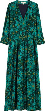 Seasalt Cornwall Etta Floral Pleated Midi Dress