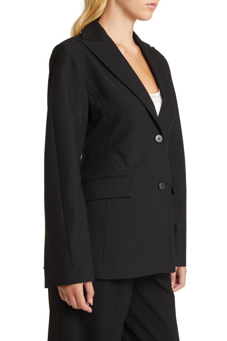 Llyod Peak Lapel Blazer, Alternate, color, BLACK