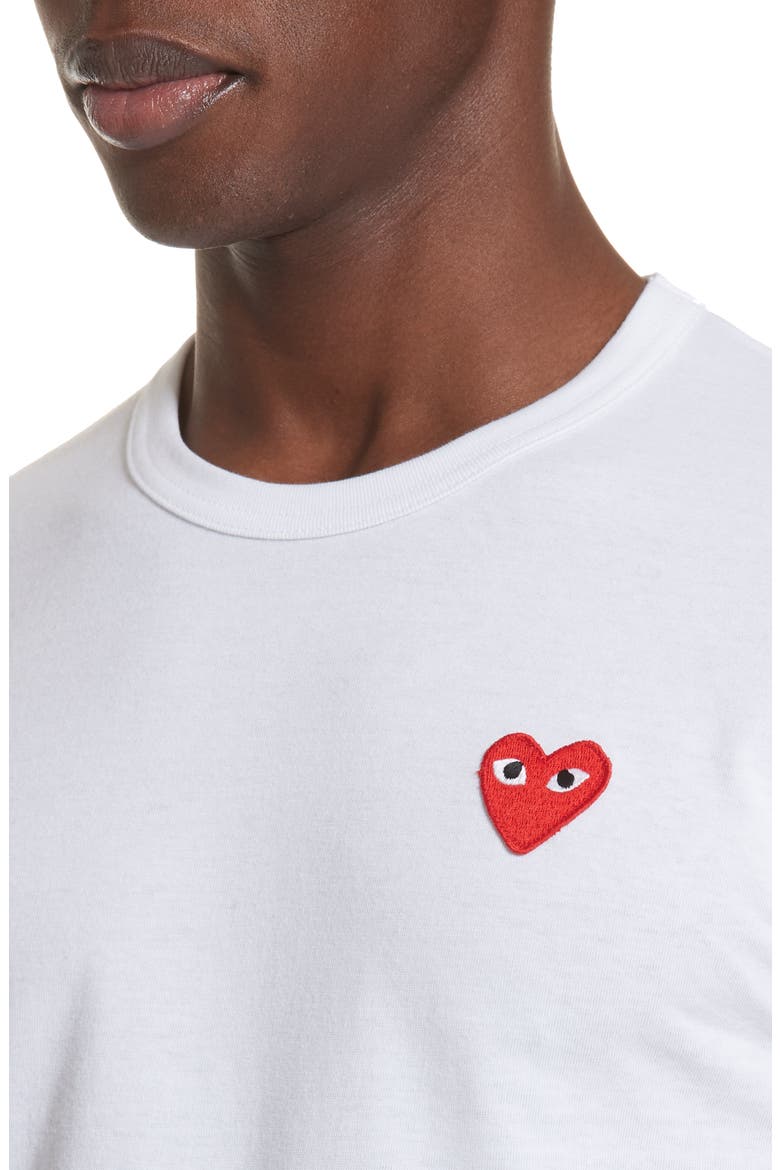 Camo Peek Heart Graphic Tee, Alternate, color, WHITE