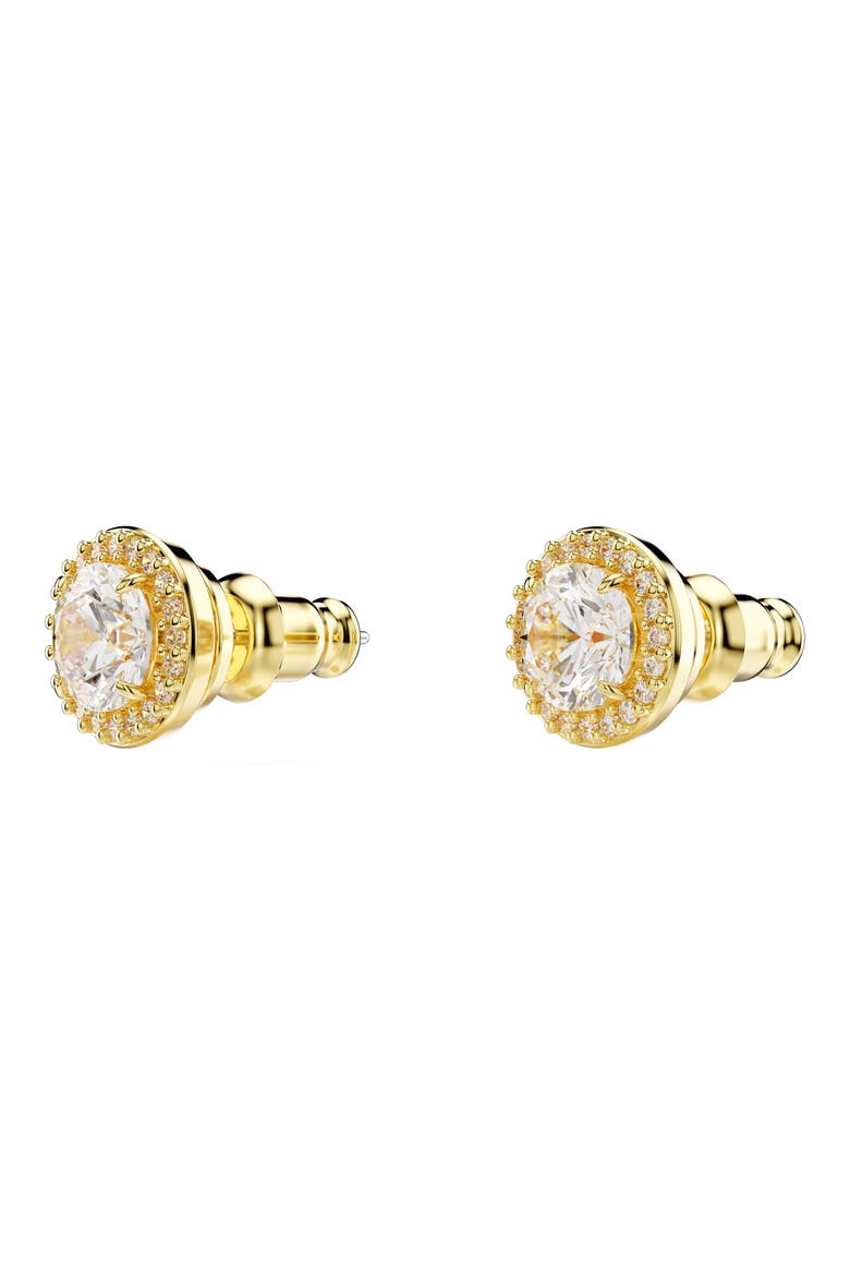 Una Crystal Stud Earrings, Alternate, color, WHITE/GOS