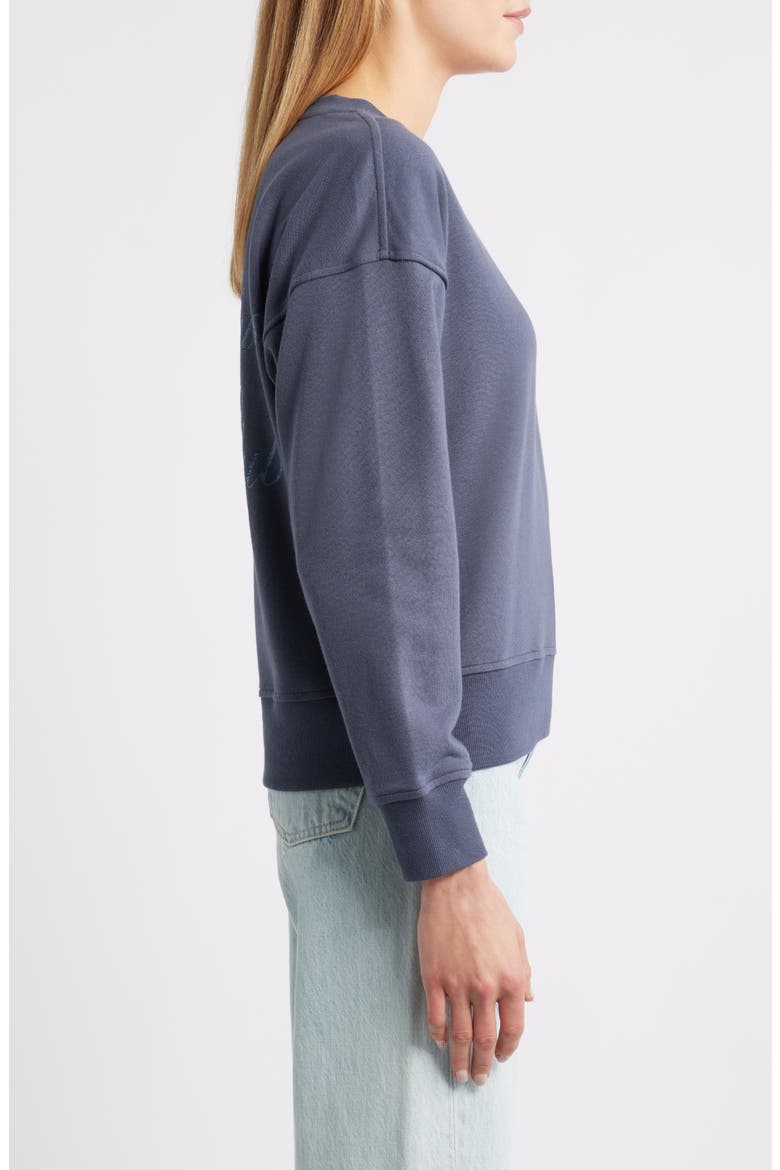 Logo Graphic Sweatshirt, Alternate, color, SMOKY BLUE