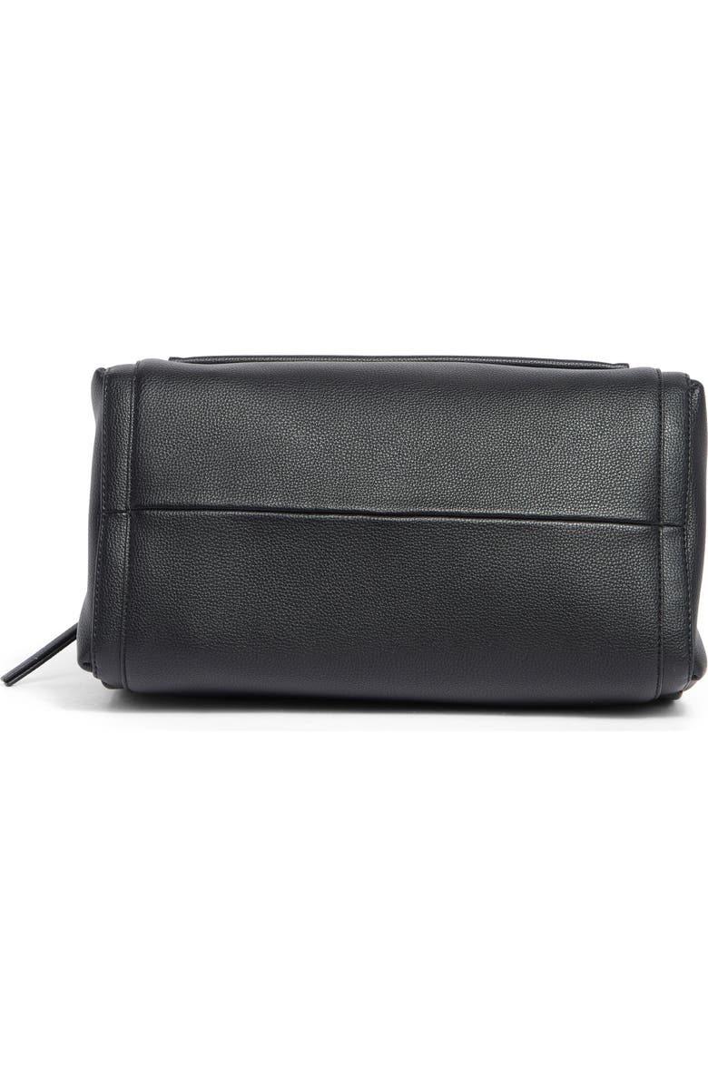 DKNY Nala Faux Leather Hobo Bag, Alternate, color, Black/ Silver