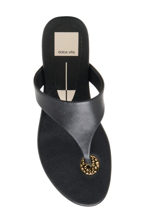 Dolce Vita Kittle Sandals Black Leather In Black