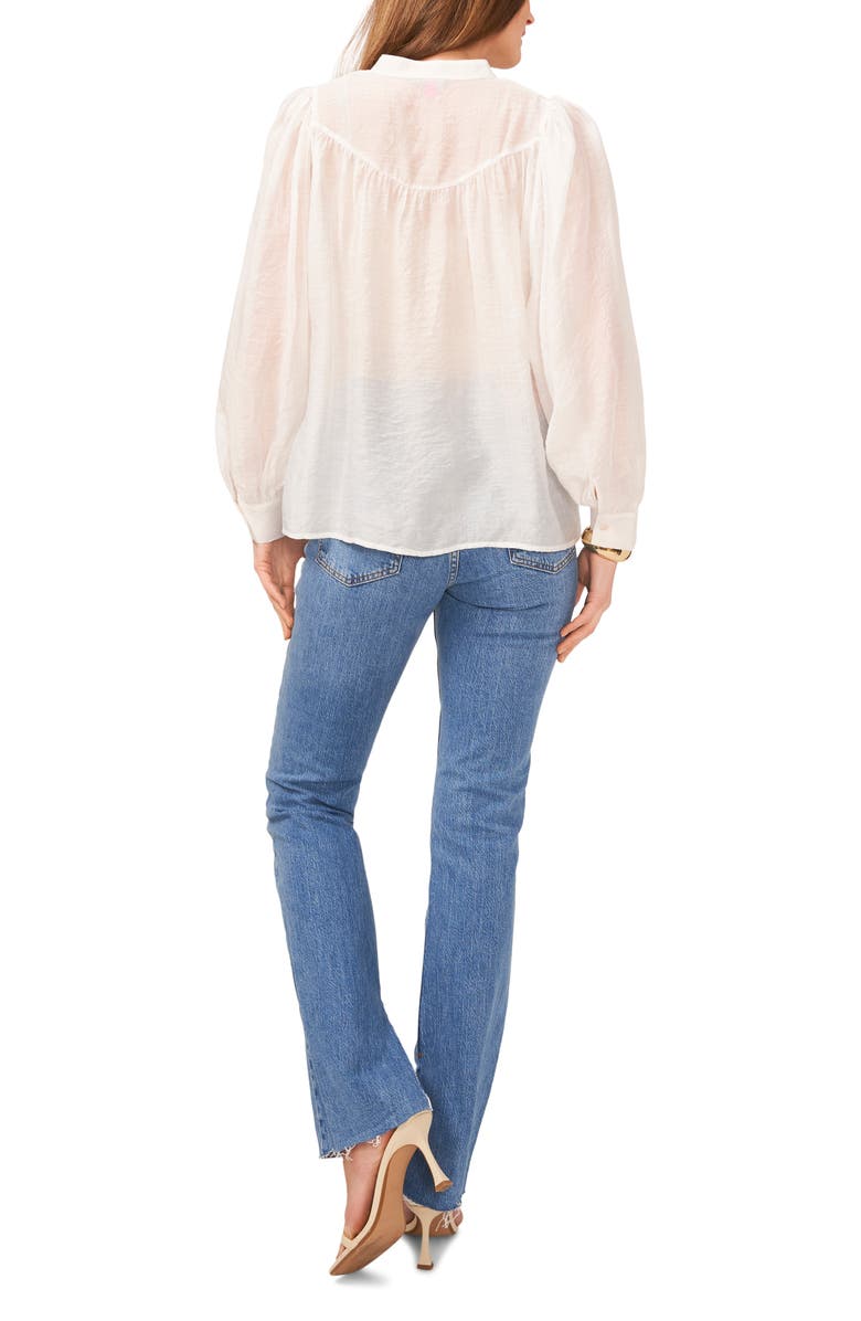 Vince Camuto Yoke Raglan Sleeve Shirt, Alternate, color, New Ivory