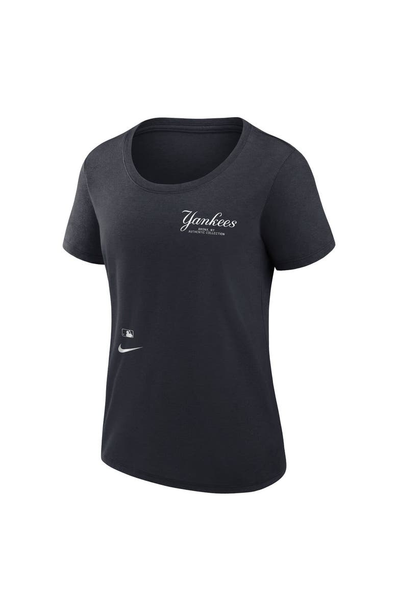 Nike Women's Nike Navy New York Yankees Authentic Collection Performance Scoop Neck T-Shirt, Alternate, color, Navy